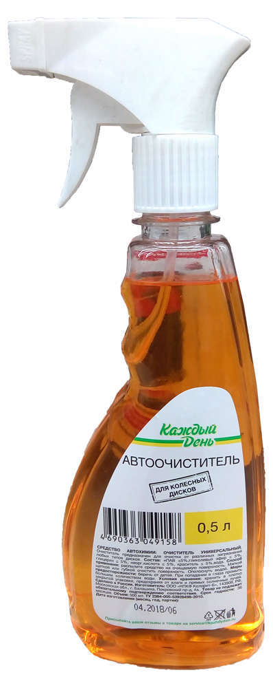 

Автоочиститель Каждый день для колесных дисков, 500 мл