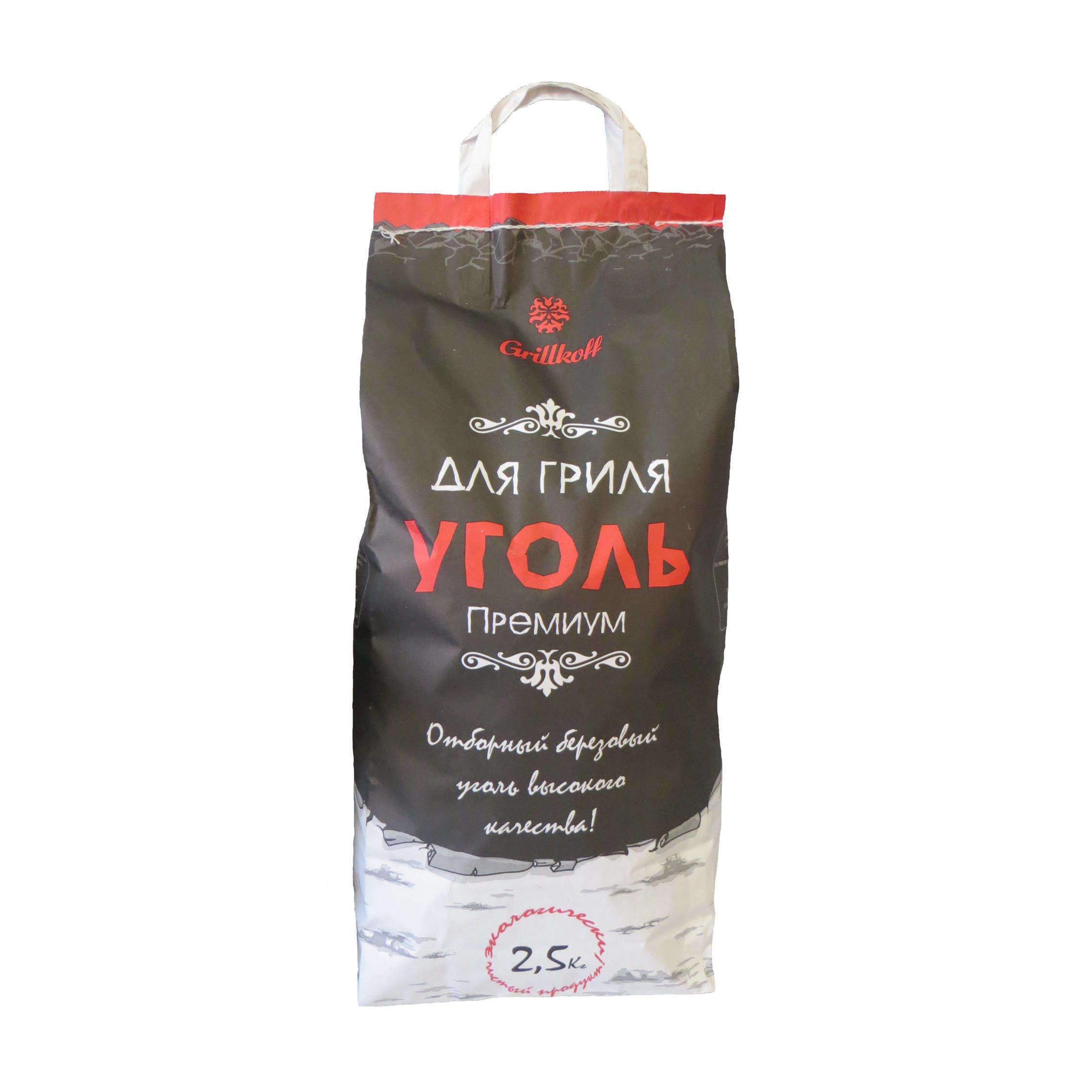 

Уголь берёзовый Grillkoff Премиум для гриля, 2,5 кг
