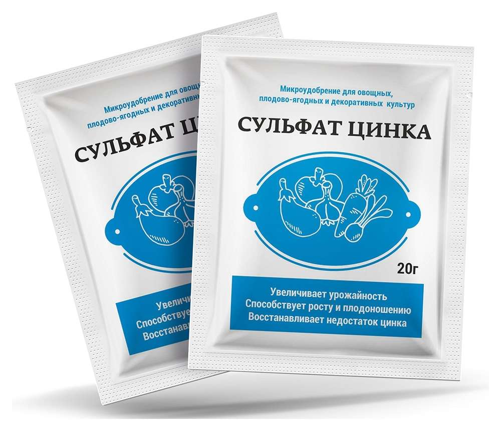 

Удобрение Сульфат цинка, 20 г