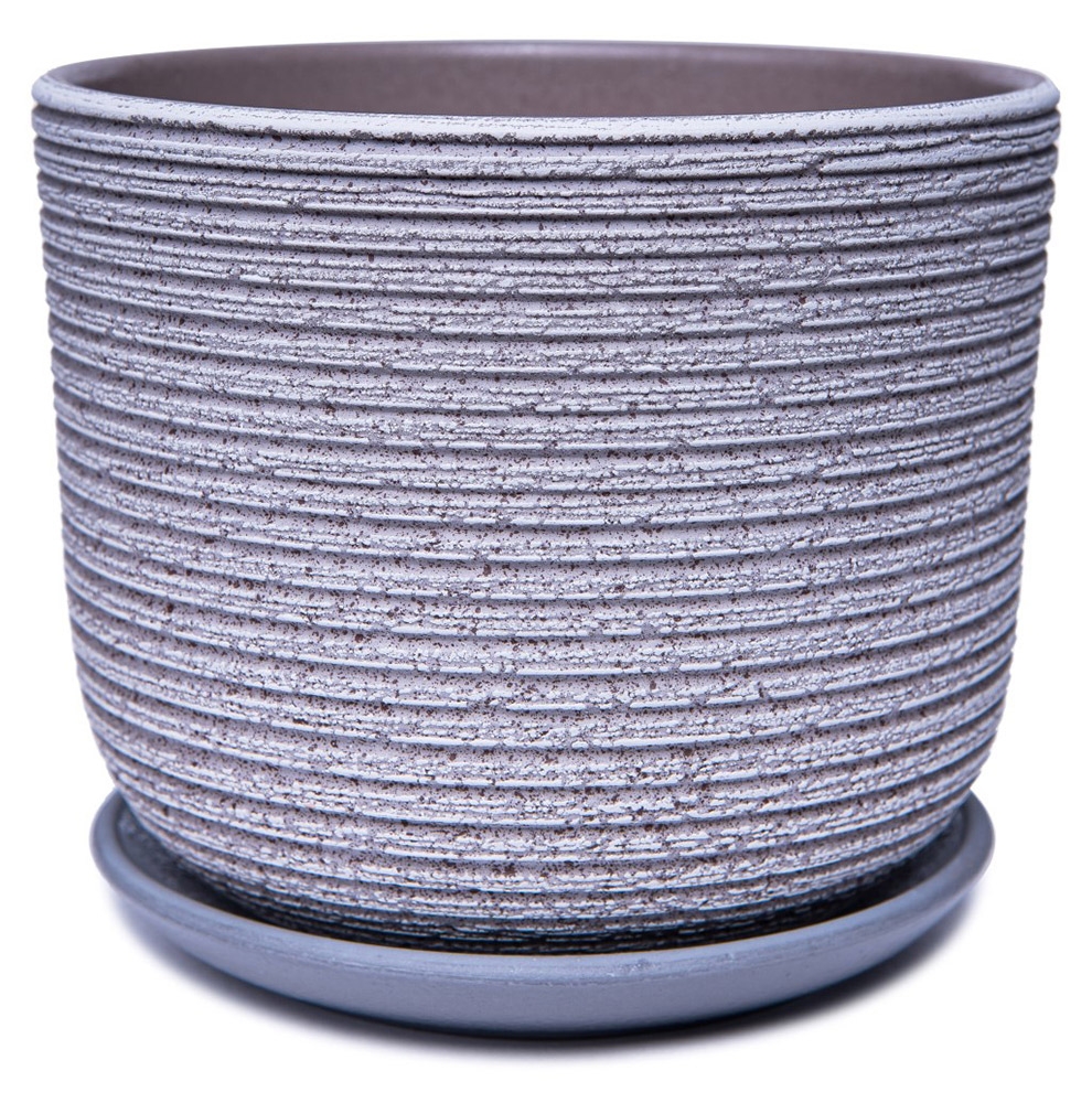 

Горшок Лоза-А керамический бело-серый 19 см