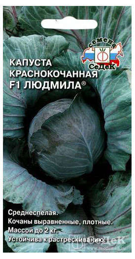 

Семена Капуста СеДеК Людмила F1, 0,1 г