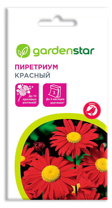 

Семена Пиретрум Garden Star Красный, 0,1 г