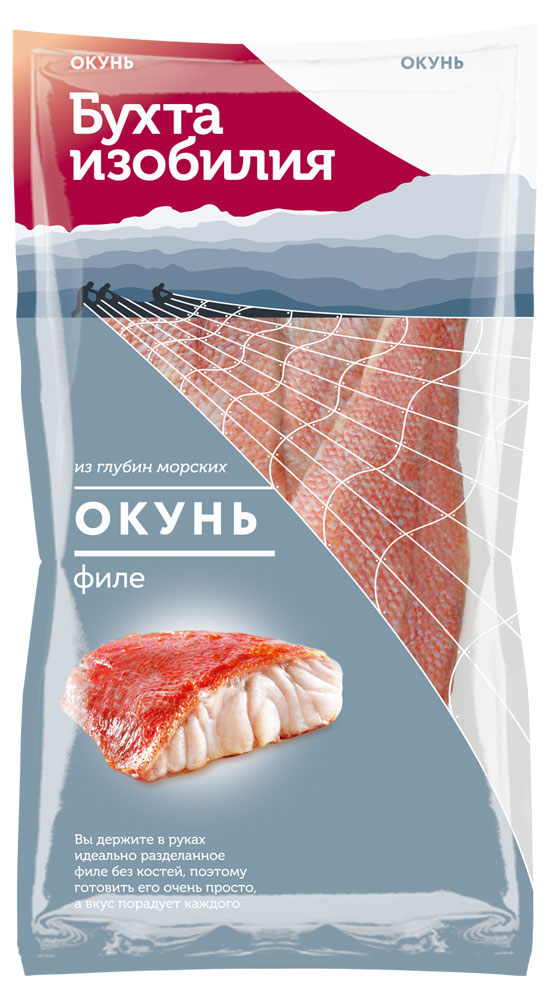

Окунь замороженный Бухта Изобилия филе из глубин морских, 400 г