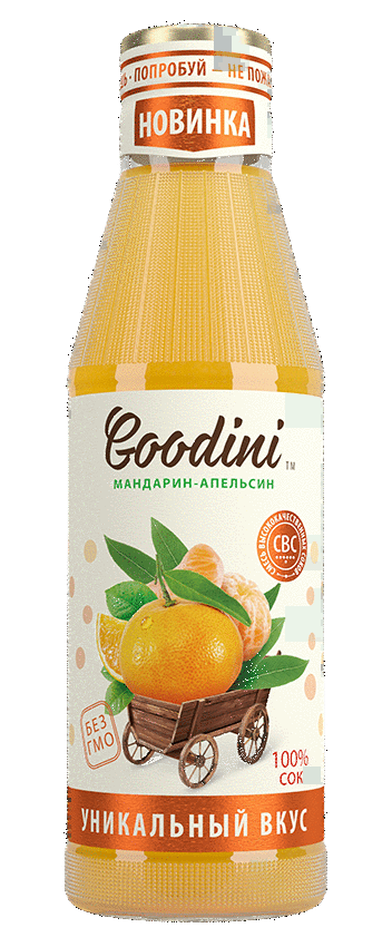

Сок Goodini мандарин-апельсин, 750 мл