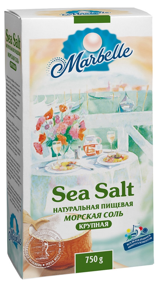 

Соль морская Marbelle крупная, 750 г
