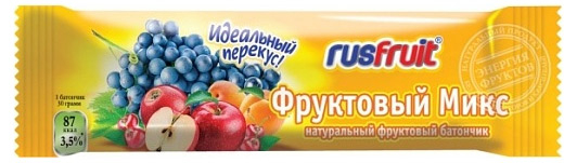 

Батончик фруктовый RusFruit фруктовый микс, 30 г