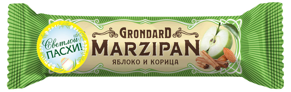 

Батончик глазированный GRONDARD Марципановый Яблоко-корица, 50 г