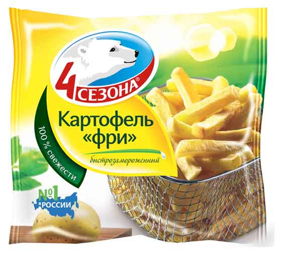 

Картофель фри 4 Сезона замороженный, 450 г