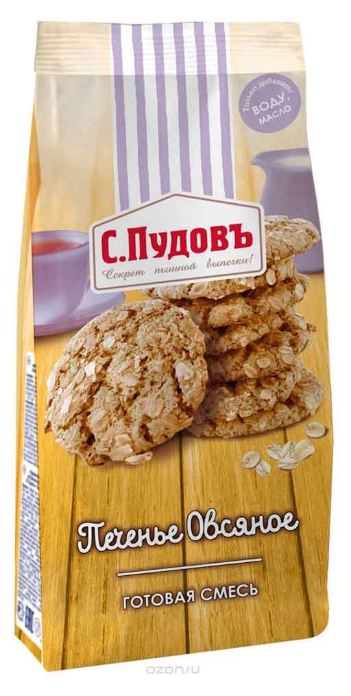 

Смесь для выпечки С.Пудов печенье овсяное, 400 г