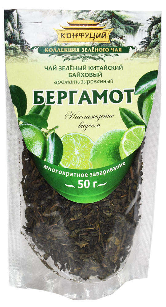

Чай зеленый Конфуций Бергамот листовой, 50 г
