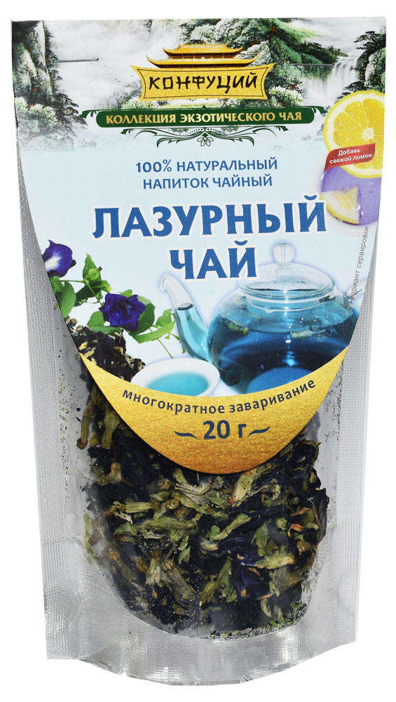 

Чай травяной Конфуций Лазурный листовой, 20 г