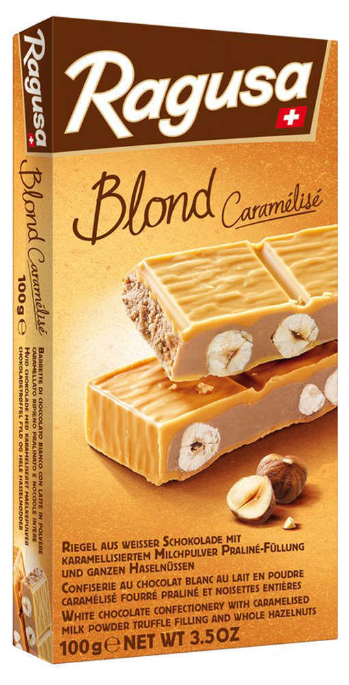 

Шоколад Ragusa Blond белый с лесными орехами, 100 г