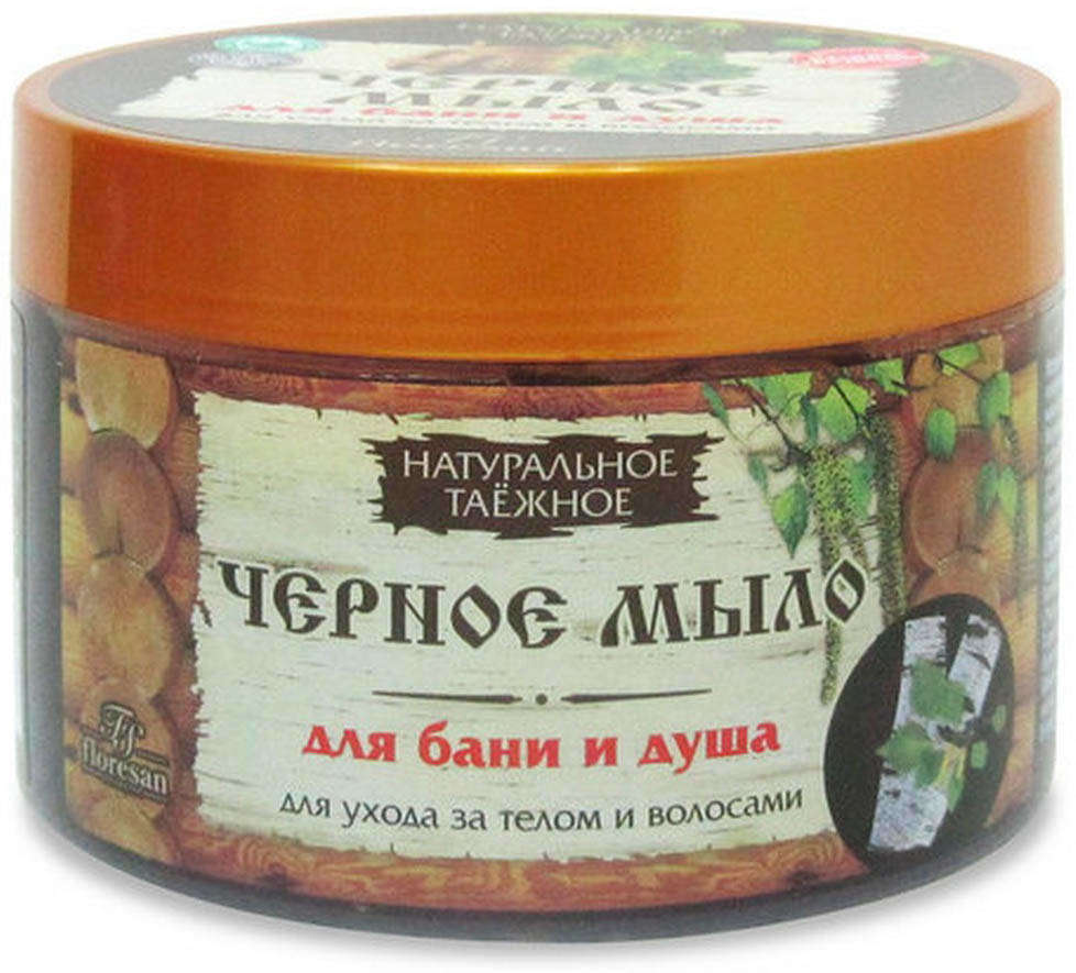 

Мыло для тела и волос Floresan черное натуральное, 450 г