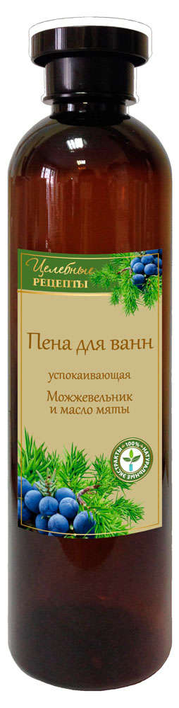 

Пена для ванны Целебные рецепты Можжевельник и масло мяты, 600 мл