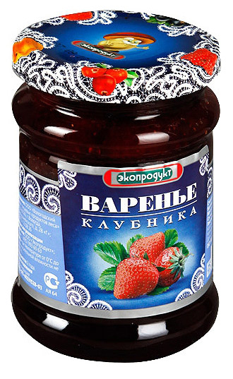 

Варенье ЭкоПродукт Вологодское клубничное, 325 г