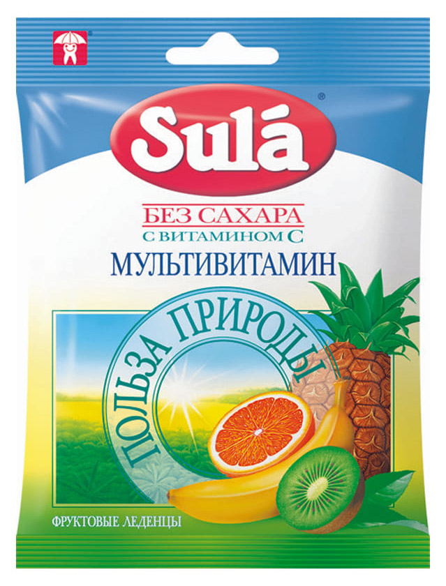 

Леденцы Sula Мультвитамин, 60 г