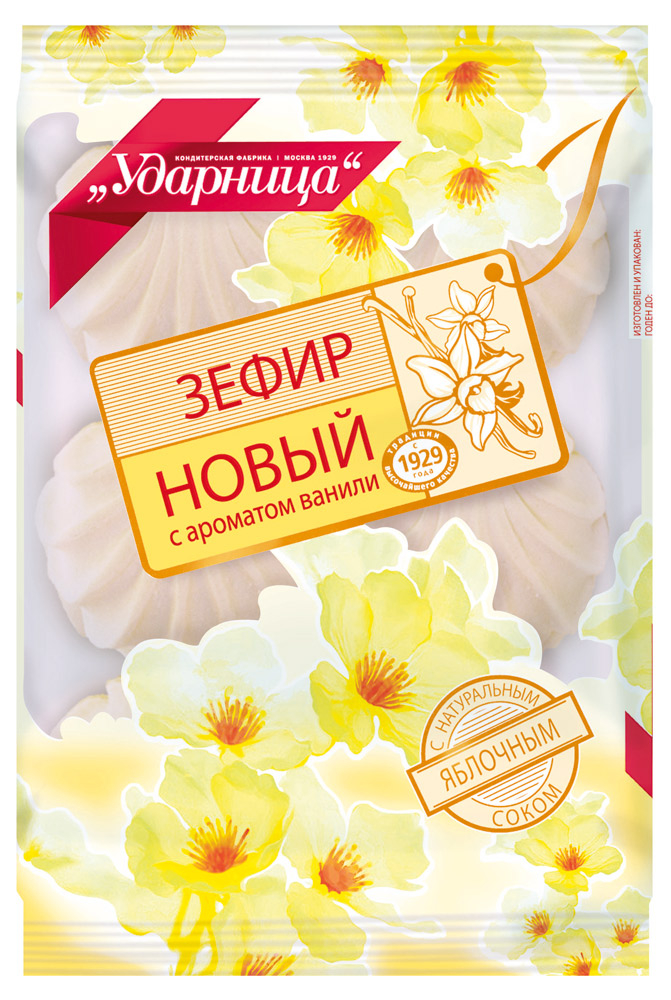 

Зефир Ударница Новый с ароматом ванили, 160 г