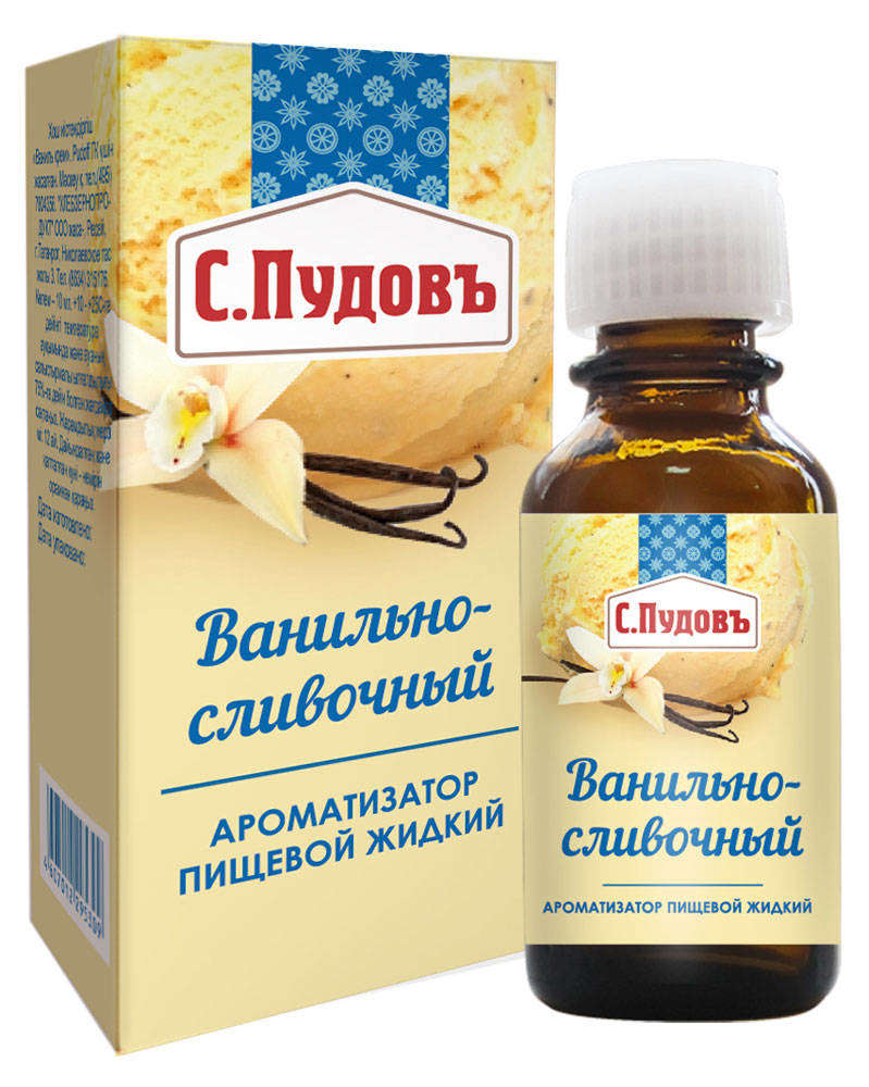 

Ароматизатор С.Пудовъ ванильно-сливочный, 10 г
