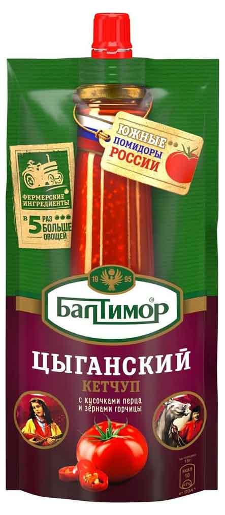 

Кетчуп томатный Балтимор Цыганский, 260 г