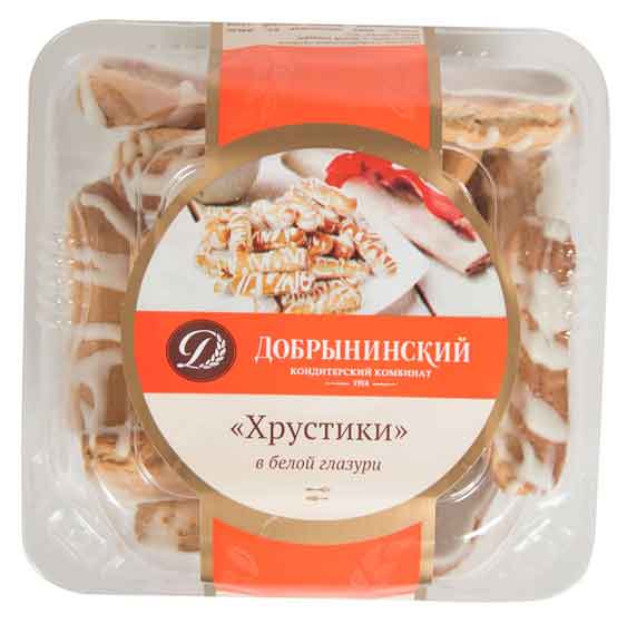 

Хрустики Добрынинский в белой глазури, 90 г