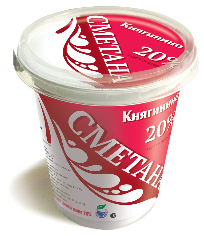 

Сметана Княгинино 20% БЗМЖ, 350 г