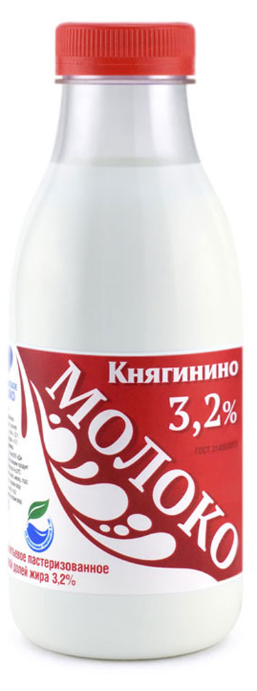 

Молоко питьевое Княгинино пастеризованное 3,2% БЗМЖ, 430 г