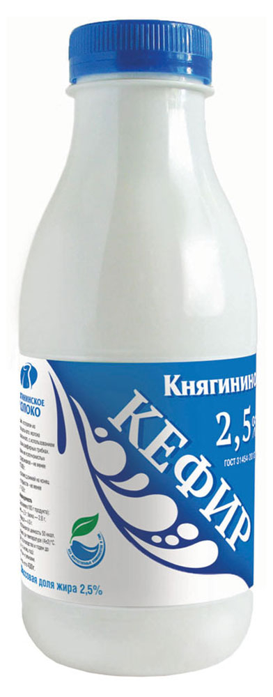 

Кефир Княгинино 2,5% БЗМЖ, 430 г