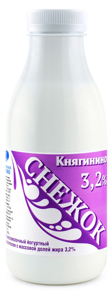 

Напиток кисломолочный Княгинино Снежок йогуртный 3,2% БЗМЖ, 430 г