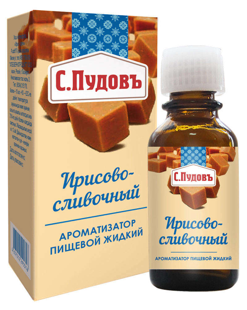 

Ароматизатор пищевой С.Пудовъ ирисово - сливочный, 10 г