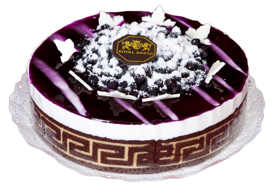 

Торт бисквитный Royal Baker черничный, 1 кг
