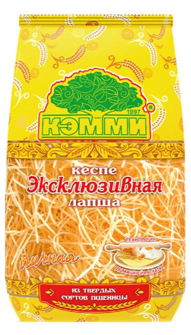 

Макаронные изделия КЭММИ Кеспе эксклюзивная лапша, 200 г