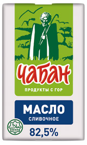 

Масло сливочное Чабан халяль 82,5% БЗМЖ, 180 г