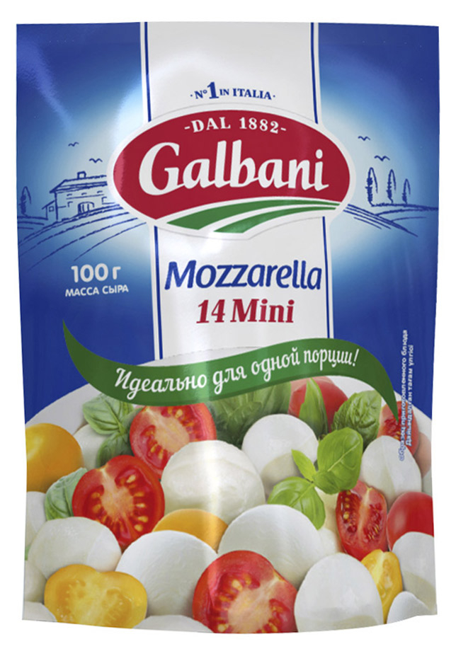 

Сыр мягкий Galbani Моцарелла Mini 45% 14 шариков БЗМЖ, 100 г