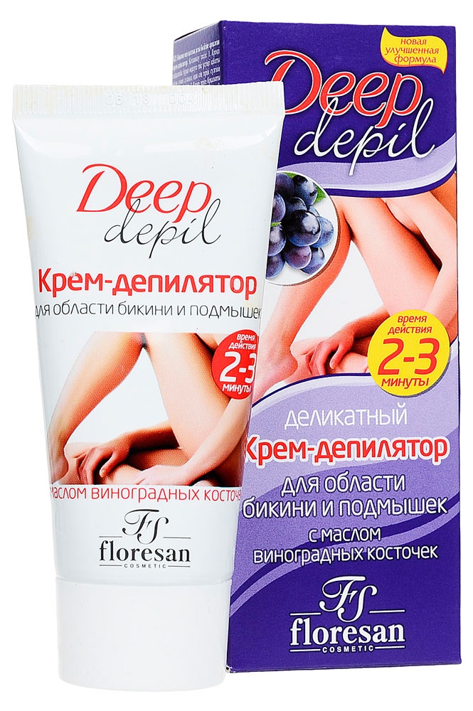 

Крем депилятор для области бикини и подмышек Floresan Deep Depil, 50 мл