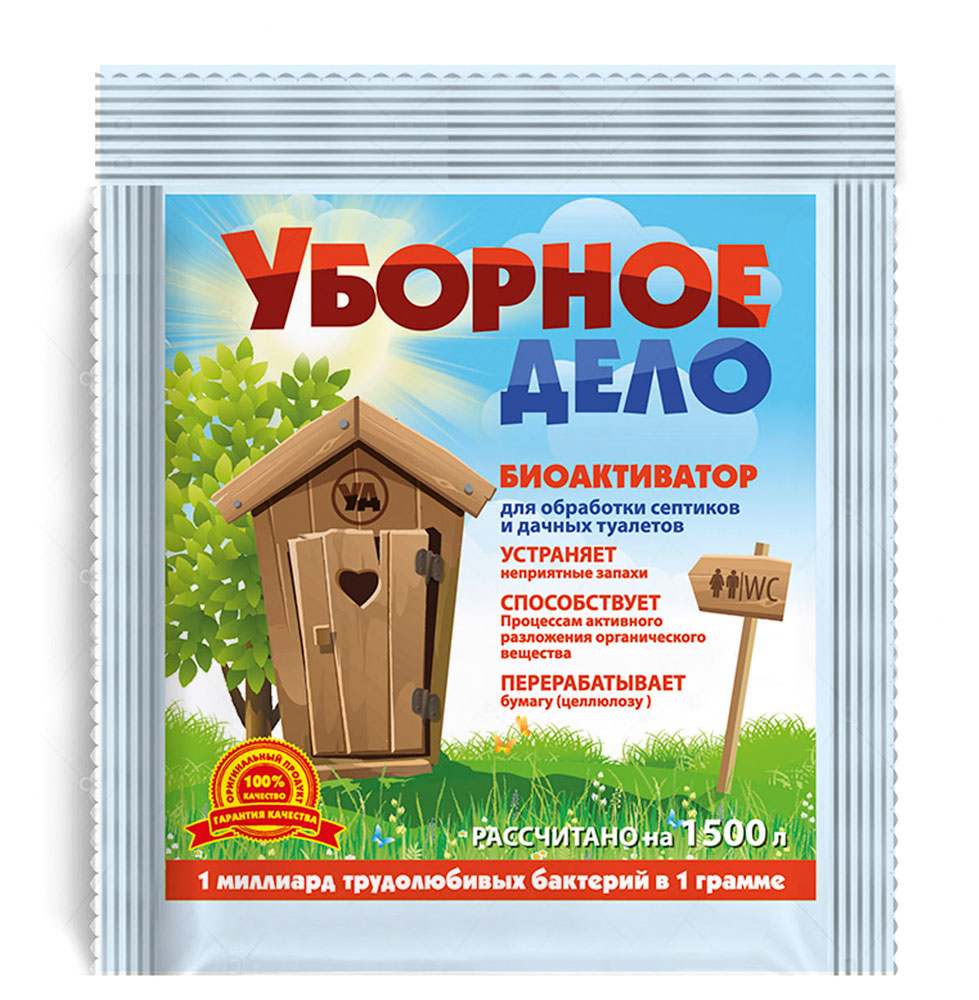 

Биоактиватор для септиков и выгребных ям Уборное дело, 40 г