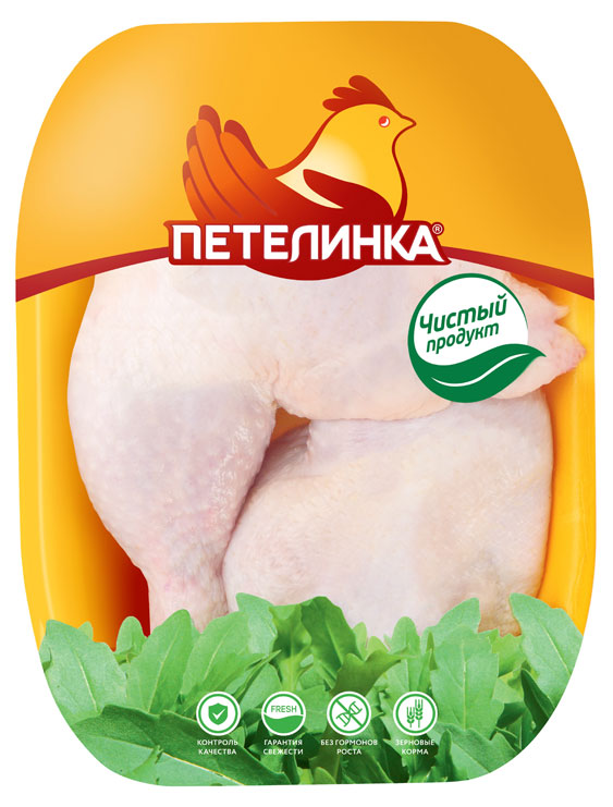 Петелинка | Окорочок цыпленка-бройлера «Петелинка» Особый охлажденный (0,8 - 1,1 кг), 1 упаковка ~ 0,9 кг