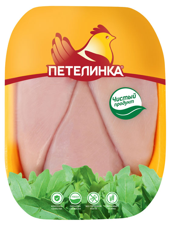 

Филе куриное Петелинка без кожи охлажденное, ~ 1,2 кг