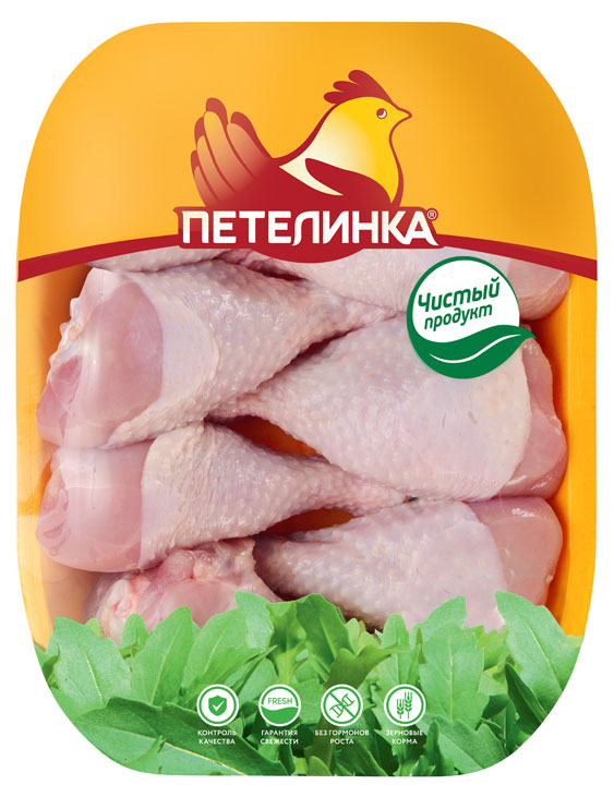 Петелинка | Голень цыпленка-бройлера «Петелинка» с кожей охлажденная, ~ 1 кг