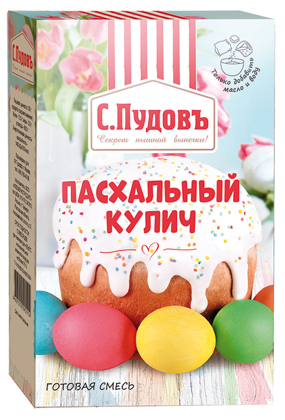 

Смесь для выпечки С.Пудовъ Пасхальный кулич, 500 г