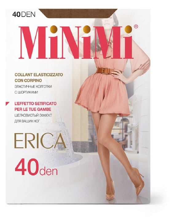 

Колготки женские MiNiMi ERICA 40 daino, размер 4