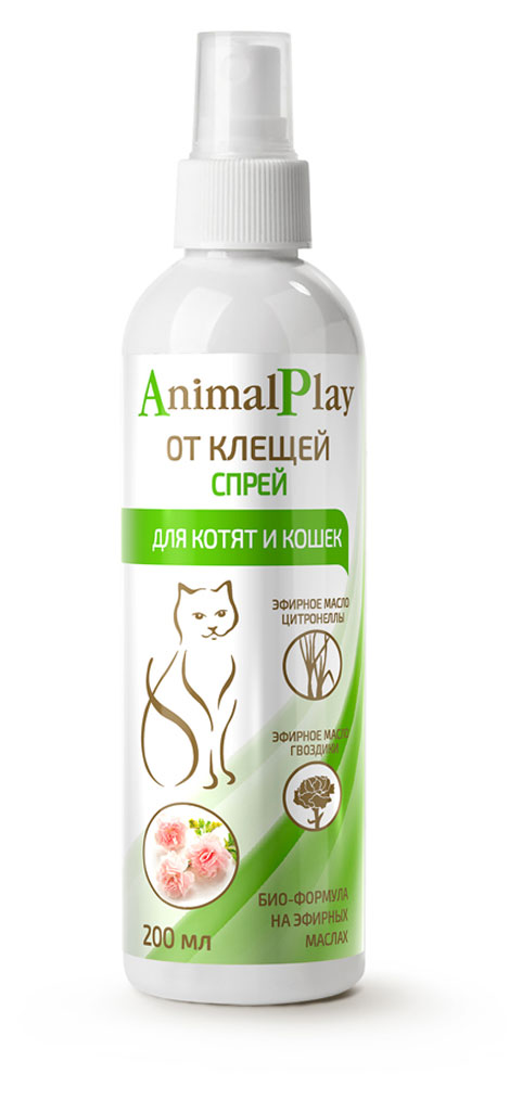 

Спрей для кошек Animal Play от блох, 200 мл