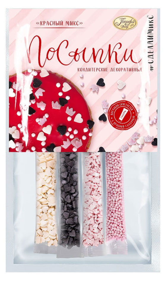 Изображение товара Посыпка кондитерская «Парфэ» Красный микс, 20 г