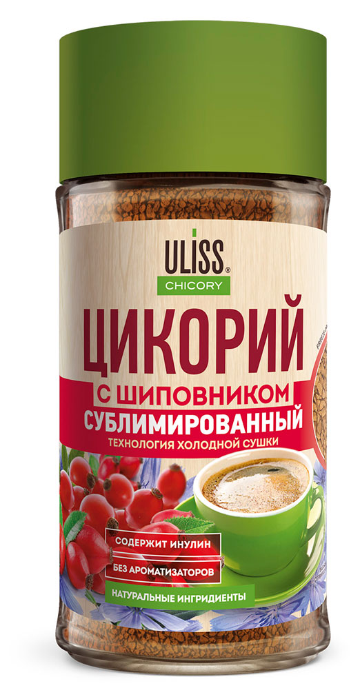 

Цикорий Uliss Chicory с экстрактом шиповника сублимированный, 85 г