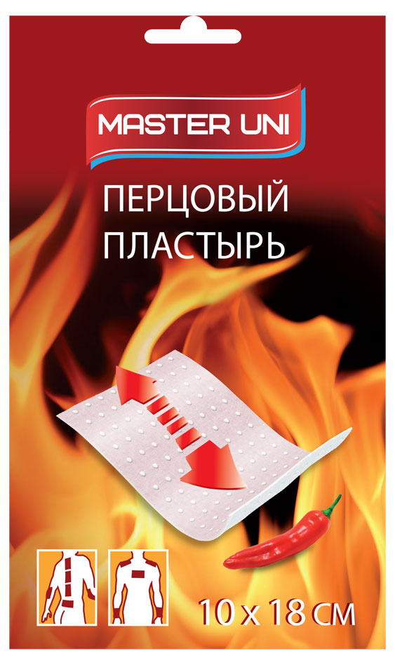 

Лейкопластырь Master Uni перцовый перфорированный 10 см х 18 см, 1 шт
