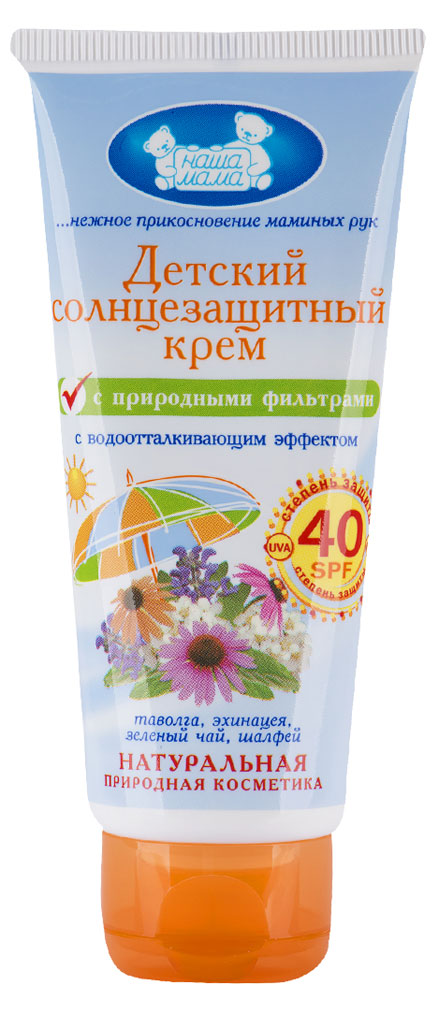 

Крем для тела детский Наша Мама солнцезащитный SPF 40, 50 г