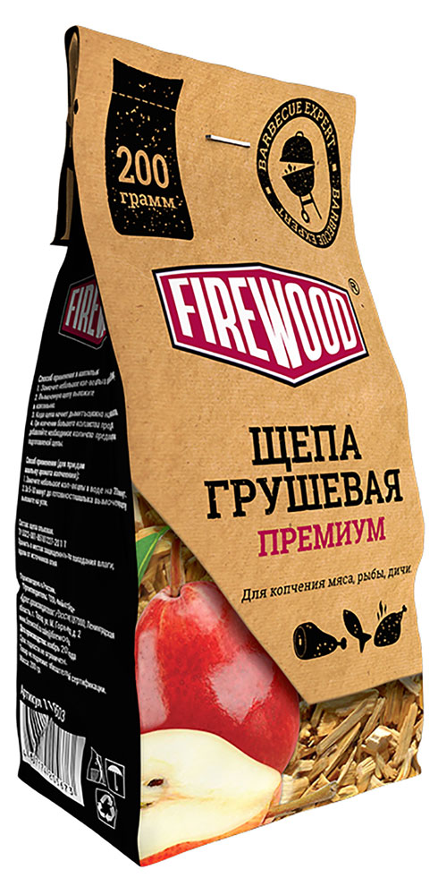 

Щепа для копчения FireWood грушевая, 200 г