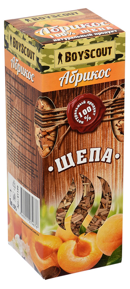Изображение товара Щепа для копчения Boyscout Абрикос, 1 л