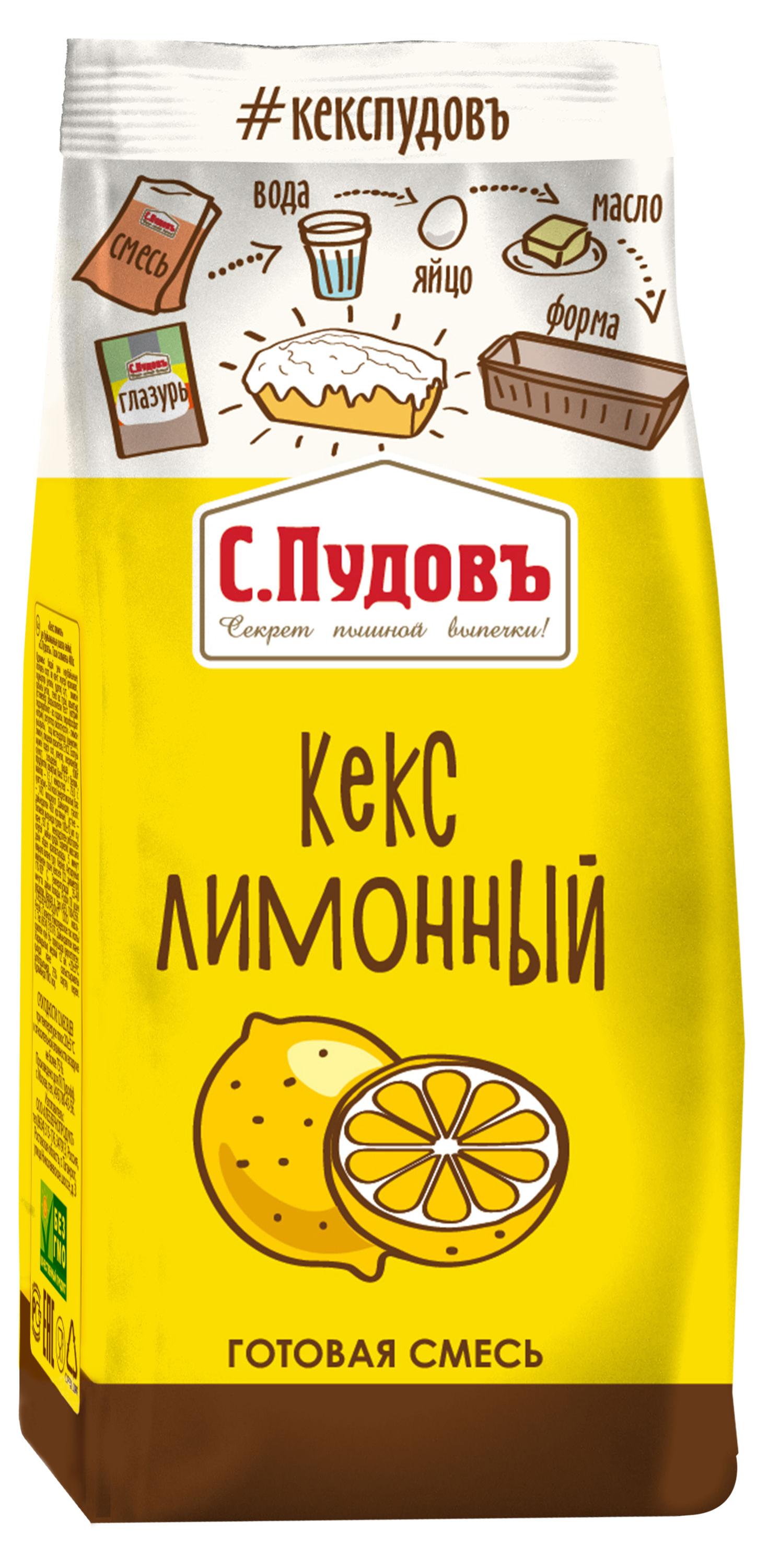 

Смесь для выпечки С.Пудовъ Кекс лимонный, 300 г