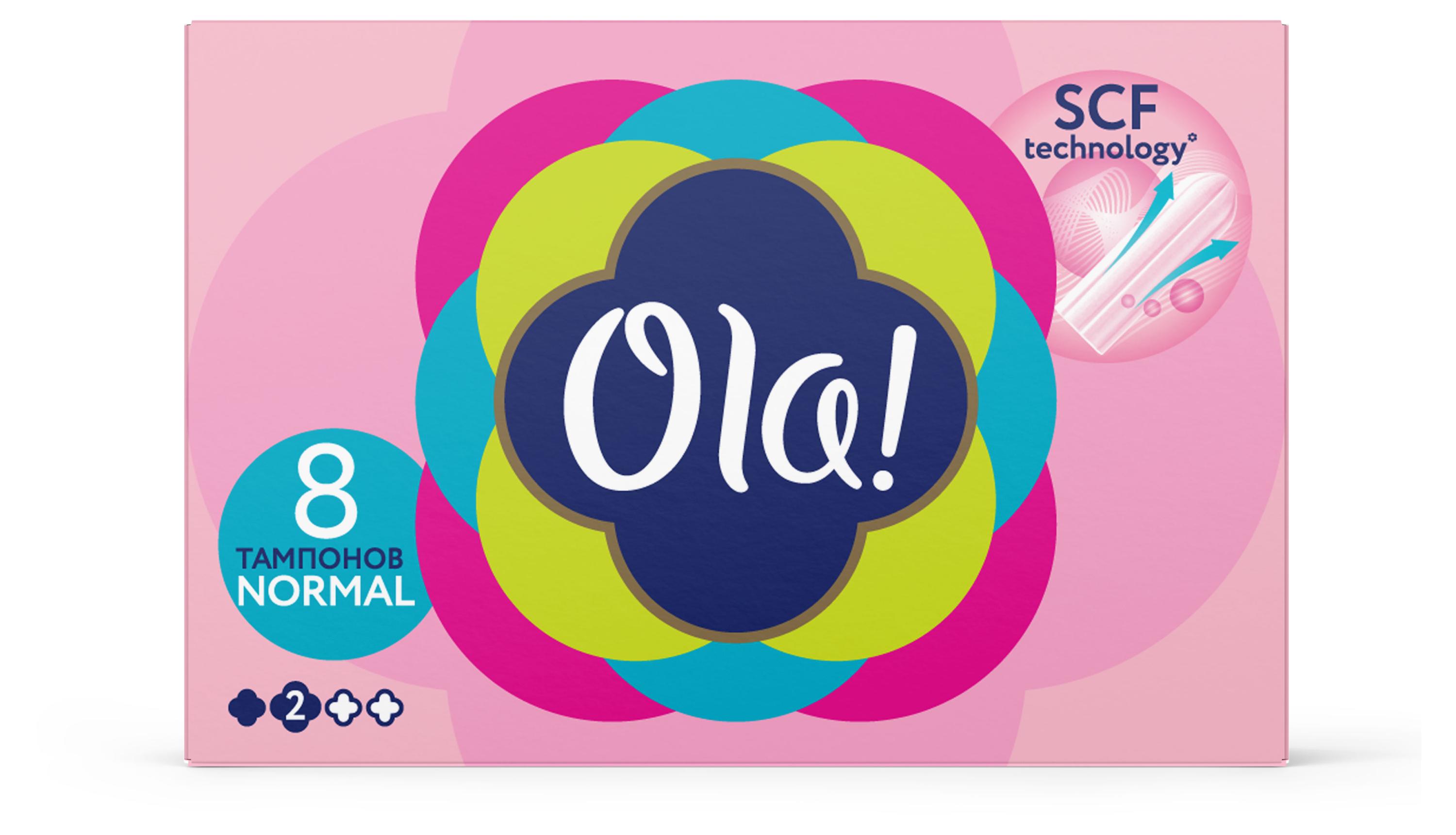 

Тампоны гигиенические Ola! Normal шелковистая поверхность без аппликатора, 8 шт