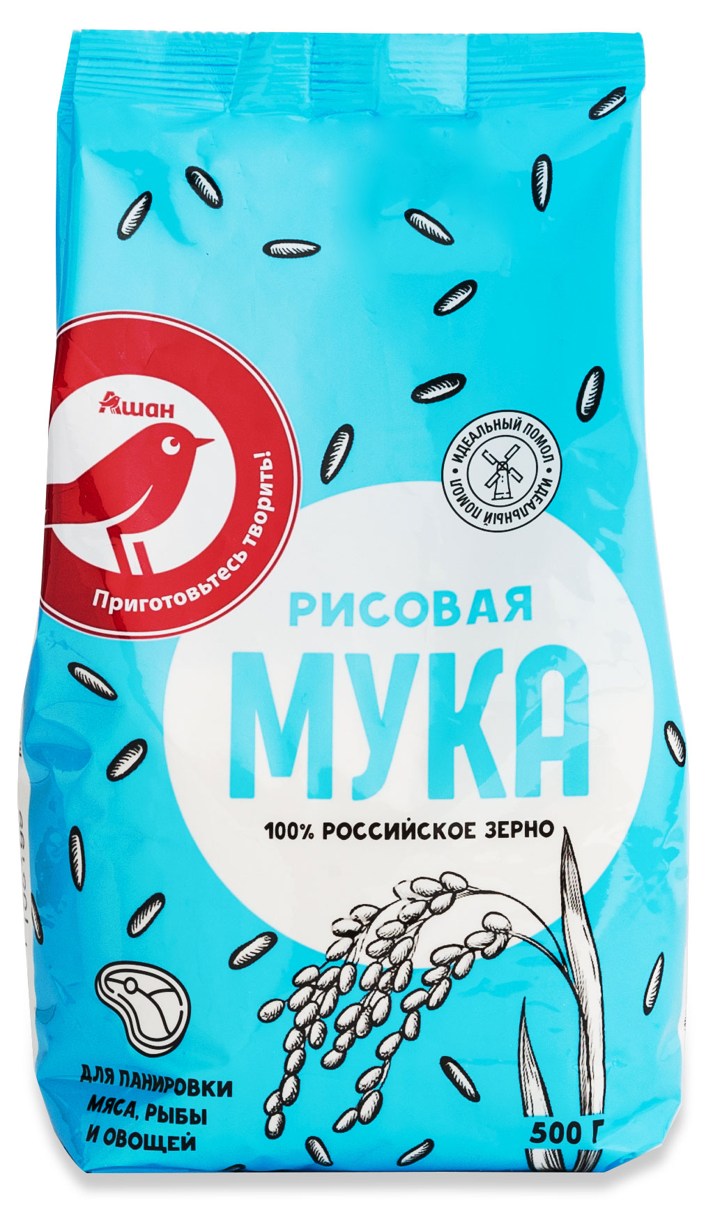 

Мука рисовая АШАН Красная птица, 500 г